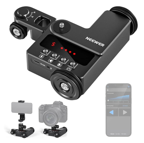 Neewer DL200 Motorized Dolly with Ball Head and Phone Clip