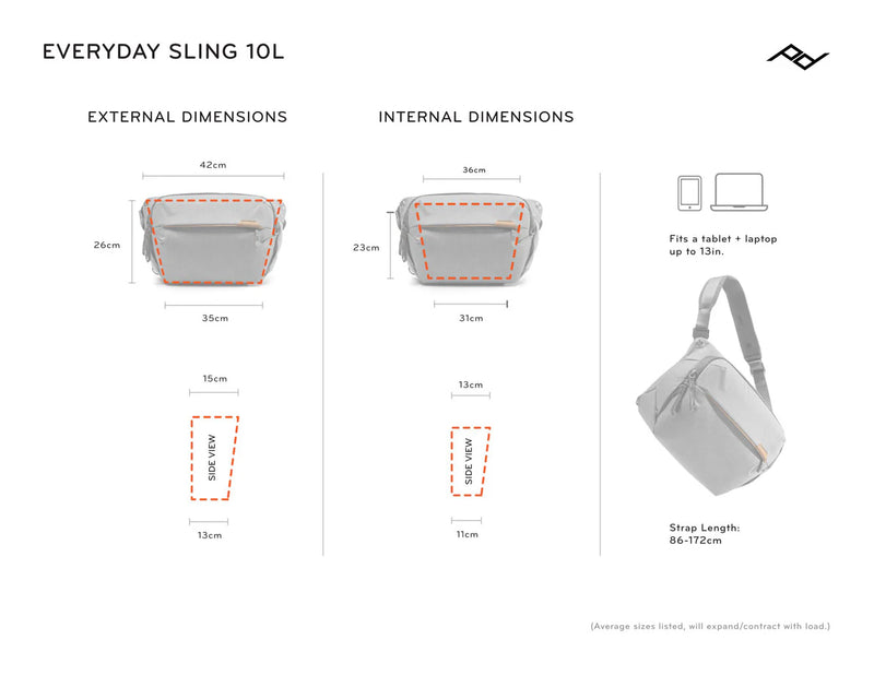 Peak Design Everyday Sling Bag 10L V3 (Black)