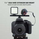 PhotoGear 7" Cold Shoe Extension Rail with Multiple Mounting Holes