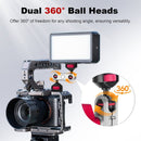 PhotoGear Double Ball Head Magic Arm with Dual 1/4" Screw