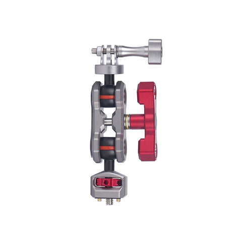 PhotoGear Double Ball Head Magic Arm with Retractable Pins and Gopro Stand