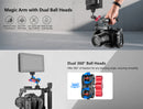 PhotoGear Dual 1/4" Screw Ball Head Magic Arm with Arri Locating Pin