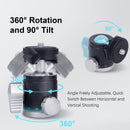 PhotoGear Mini 360° Panoramic Ball Head with 1/4" Screw & Cold-Shoe Mount