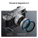 K&F Concept MCUV Filter Kit with Lens Hood and Lens Cap for Fuji X100
