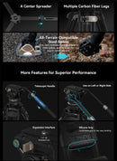 SmallRig FreeBlazer Heavy-Duty Carbon Fiber Tripod Kit AD-100 3989