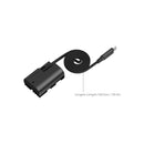 SmallRig Attachable Self-Coiling Dummy Battery Power Cable for USB-C for LP-E6P 6414