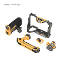 SmallRig "HawkLock" Quick Release Cage Kit for Sony Alpha 7R V / Alpha 7 IV / Alpha 7S III (Advanced Edition) (BumbleBee Edition) 5518