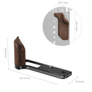 SmallRig L-Shape Mount Plate with Wooden Handle for FUJIFILM GFX100RF (Black) 5266