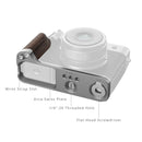 SmallRig L-Shape Mount Plate with Wooden Handle for FUJIFILM GFX100RF (Silver) 5265