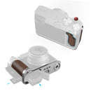 SmallRig L-Shape Mount Plate with Wooden Handle for FUJIFILM GFX100RF (Silver) 5265