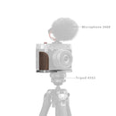 SmallRig L-Shape Mount Plate with Wooden Handle for FUJIFILM GFX100RF (Silver) 5265