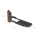 SmallRig L-Shape Mount Plate with Wooden Handle for FUJIFILM X-M5 (Black) 5260