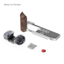 SmallRig L-Shape Mount Plate with Wooden Handle for FUJIFILM X-M5 (Sliver) 5261