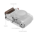SmallRig L-Shape Mount Plate with Wooden Handle for FUJIFILM X-M5 (Sliver) 5261