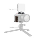 SmallRig L-Shape Mount Plate with Wooden Handle for FUJIFILM X-M5 (Sliver) 5261