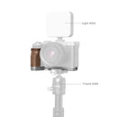 SmallRig L-Shape Mount Plate with Wooden Handle for Sony Alpha 7C II / Alpha 7CR 4796B