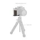 SmallRig L-Shaped Mount Plate with Wooden Handle for FUJIFILM X-E5 (Ebony, Black) 6237