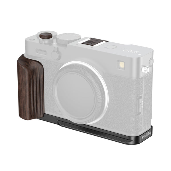 SmallRig L-Shaped Mount Plate with Wooden Handle for FUJIFILM X-E5 (Ebony, Black) 6237