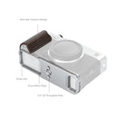 SmallRig L-Shaped Mount Plate with Wooden Handle for FUJIFILM X-E5 (Ebony, Silver) 6236