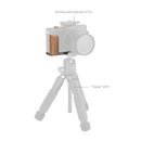 SmallRig L-Shaped Mount Plate with Wooden Handle for FUJIFILM X-E5 (Rosewood, Black) 5985