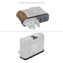 SmallRig L-Shaped Mount Plate with Wooden Handle for FUJIFILM X half (Black) 5224