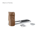 SmallRig L-Shaped Mount Plate with Wooden Handle for FUJIFILM X half (Silver) 5223