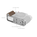 SmallRig L-Shaped Mount Plate with Wooden Handle for FUJIFILM X-T30 / X-T30 II / X-T30 III (Silver) 5667