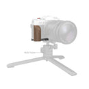 SmallRig L-Shaped Mount Plate with Wooden Handle for FUJIFILM X-T30 / X-T30 II / X-T30 III (Silver) 5667
