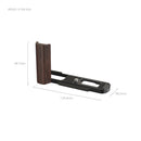 SmallRig L-Shaped Mount Plate with Wooden Handle for Panasonic LUMIX L10 (Black) 5942