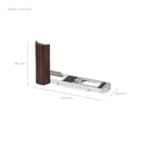 SmallRig L-Shaped Mount Plate with Wooden Handle for Panasonic LUMIX L10 (Silver) 5943