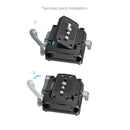 SmallRig Manfrotto-Type Mount Plate Kit with 15mm Dual Rod Clamp 5366