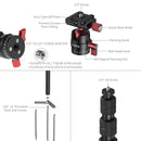 SmallRig Monopod with Triple Ground Spikes and Panoramic Ball Head with Arca-Swiss Plate 6397