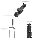 SmallRig Monopod with Triple Ground Spikes and Phone Support with Cold Shoe Mount 6528