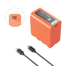 SmallRig NP-F970 USB-C Rechargeable Camera Battery (Orange) 4972