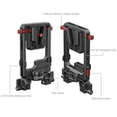 SmallRig Rotatable V-Mount Battery Plate with Dual V-Locks and 15mm Dual Rod Clamp 6273