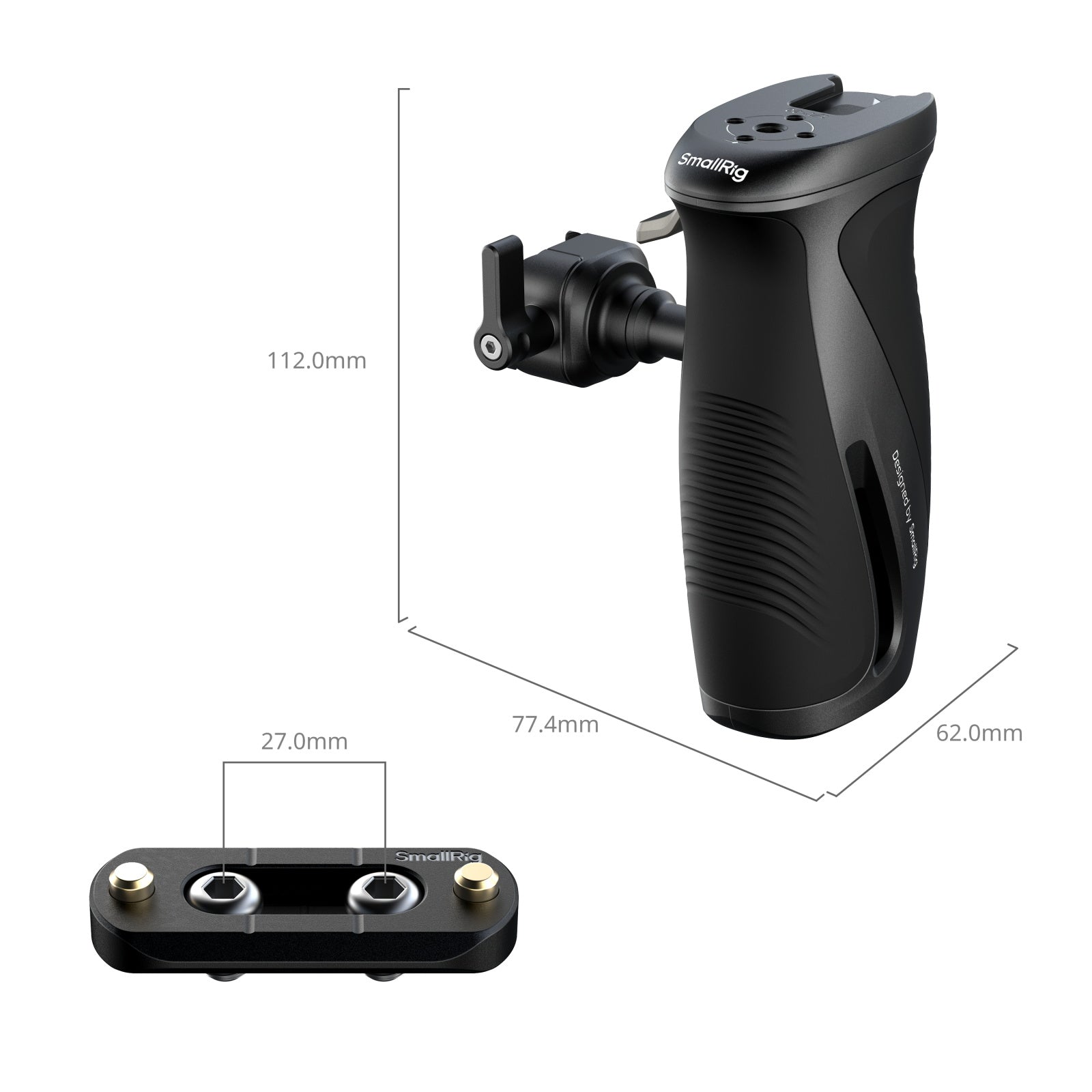 SmallRig Rotating Side Handle with NATO Clamp 5160
