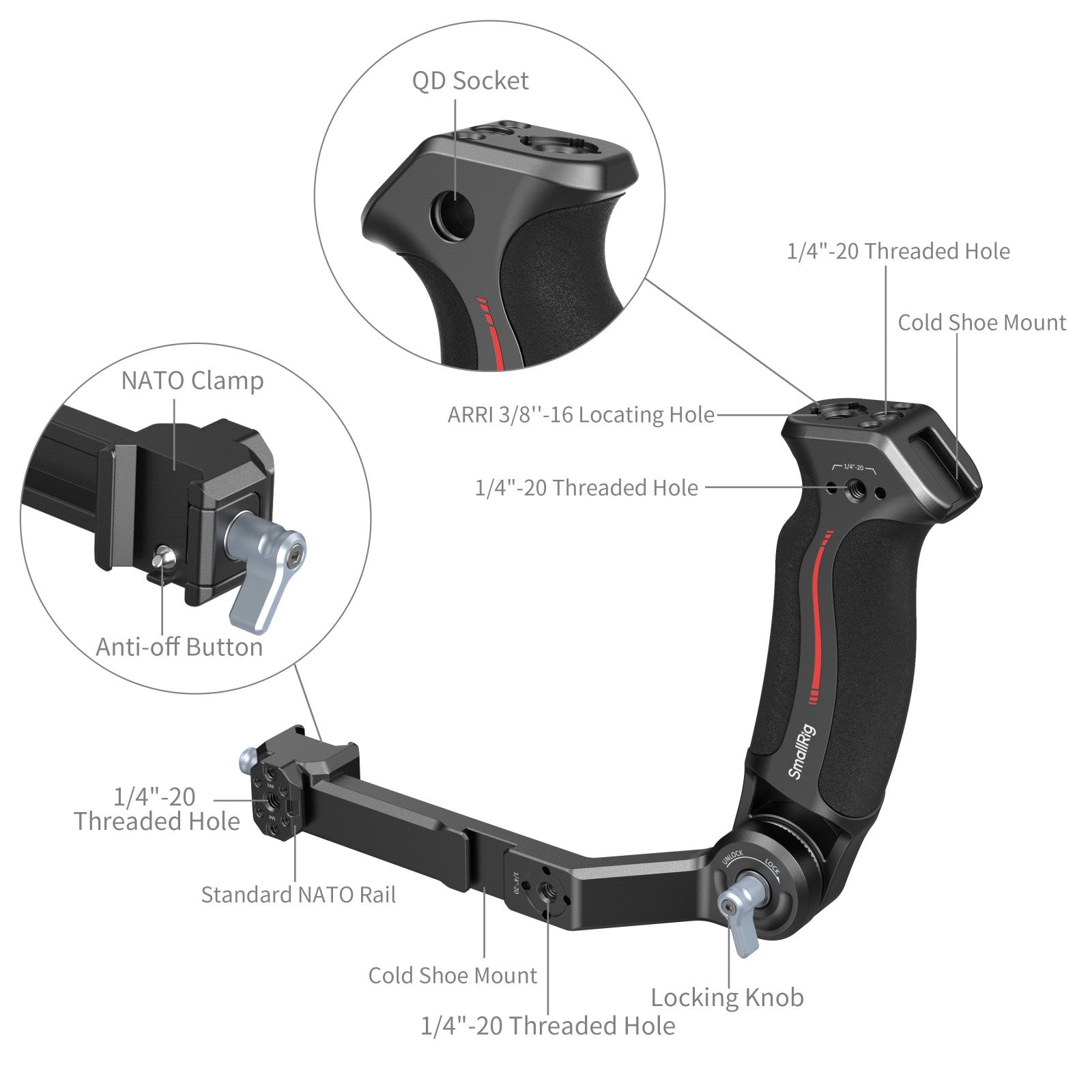 SmallRig Sling Handle for DJI RS 2 / RSC 2 / RS 3 / RS 3 Pro / RS 3 Mi