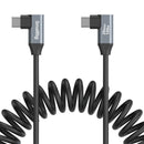 SmallRig USB-C (Angled) to USB-C (Angled) Coiled Data Cable 4793