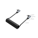SmallRig USB-C (Angled) to USB-C (Angled) Coiled Data Cable 4793