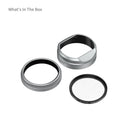 SmallRig UV Filter with Lens Hood Kit for FUJIFILM X100VI / X100V (Silver) 5851