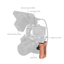 SmallRig Wooden Side Handle with 1/4"-20 Screws HSN2093D