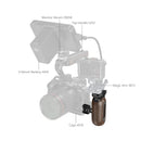 SmallRig Wooden Side Handle with 1/4"-20 & 3/8''-16 ARRI Locating Screws 5238