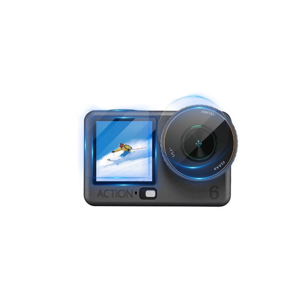 STARTRC 2-Pack Tempered Glass for DJI Osmo Action 6