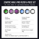 STARTRC 6-pack Filter Set for DJI Mini 5 Pro (UV / CPL / ND16 / ND64 / Black Mist / Natural Night)