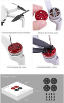 Sunnylife Upgraded Aluminum Alloy Motor Covers for Mavic Mini (Red)