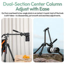 Ulanzi JJ05 GlideGo Overhead Travel Tripod T140