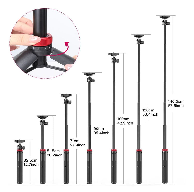 Ulanzi MT-44 Extendable Vlog Tripod 2502B
