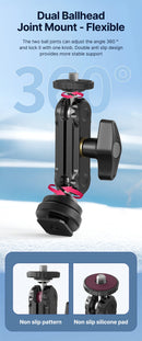 Ulanzi R098 Double Ball Heads with Code Shoe Mount
