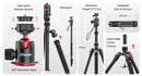 Ulanzi TT31 Claw Quick Release Camera Tripod & Monopod T050CNB1