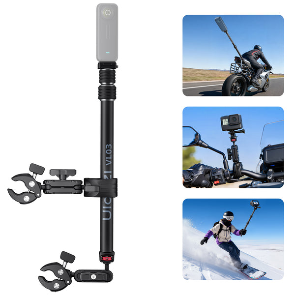 Ulanzi VL03 Motorcycle Invisible Selfie Stick Holder T119